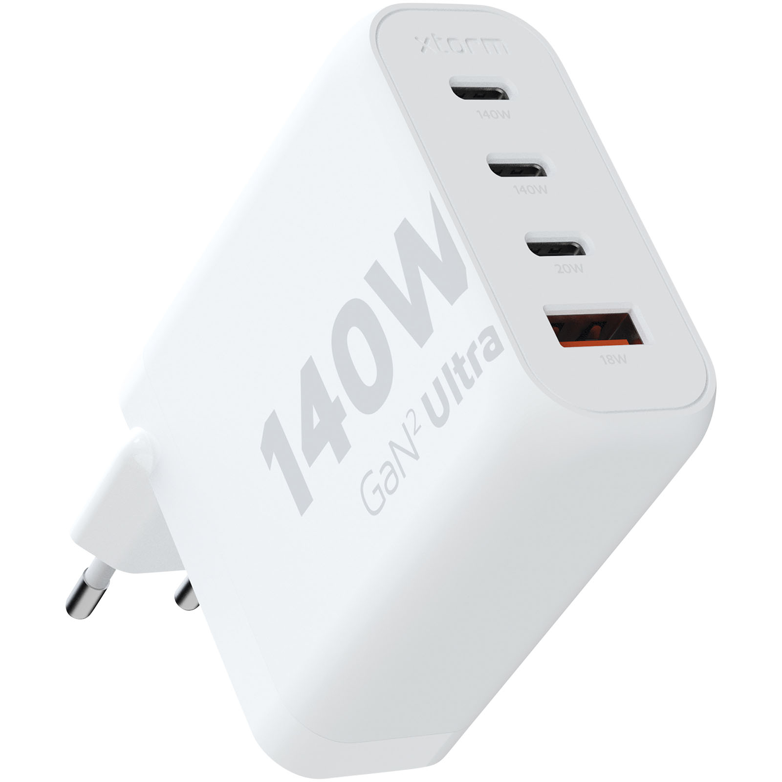 Xtorm XEC140 GaN² 140 W Ultra Wandoplader - Wit