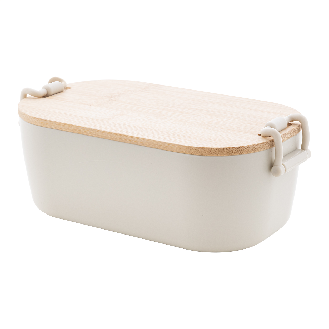 Fuboo lunchbox van PP met bamboe deksel, 1000 ml, met logo