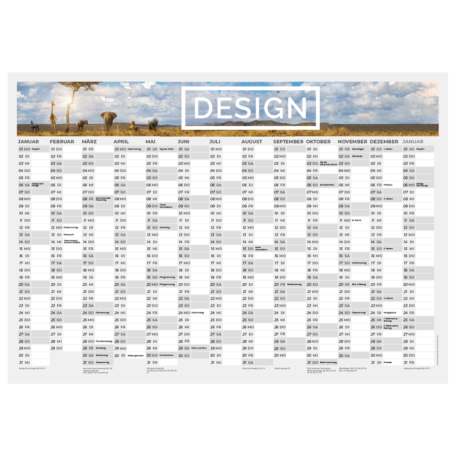 Jaarplanner XL - De Panne