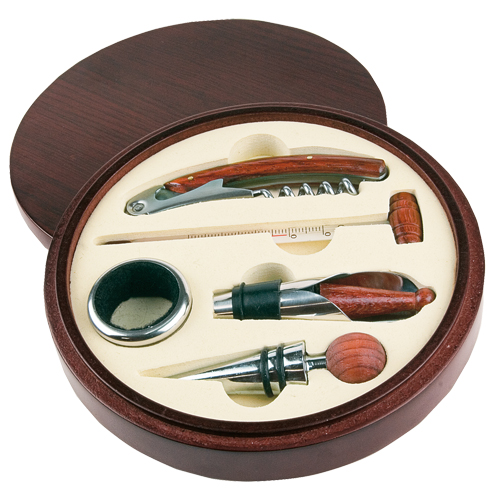 Houten Wijnset Elegance - Kortessem