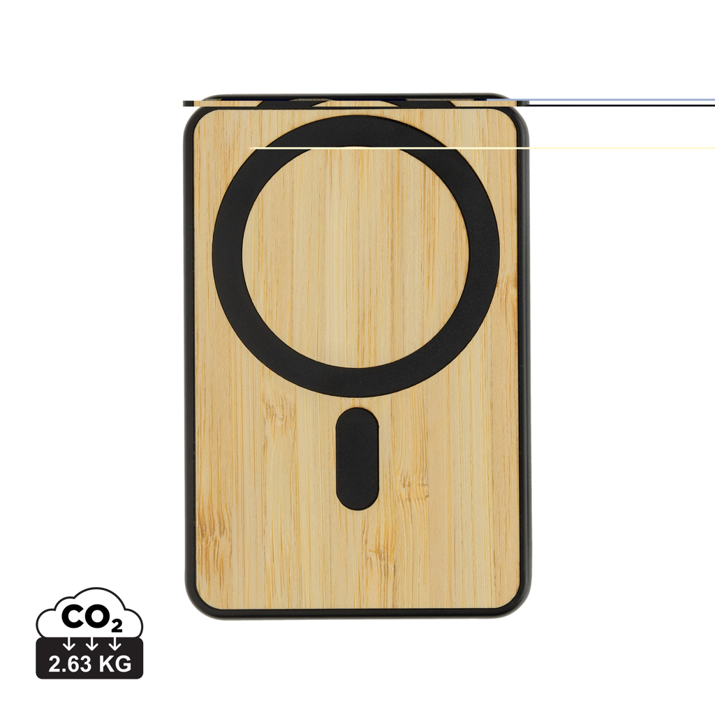 EcoMagnetische Bamboo Powerbank 5000 - Tongeren