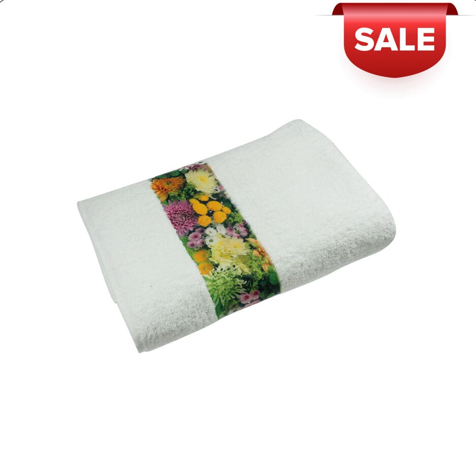 Katoenen Handdoek met Polyester Rand - Rijkel