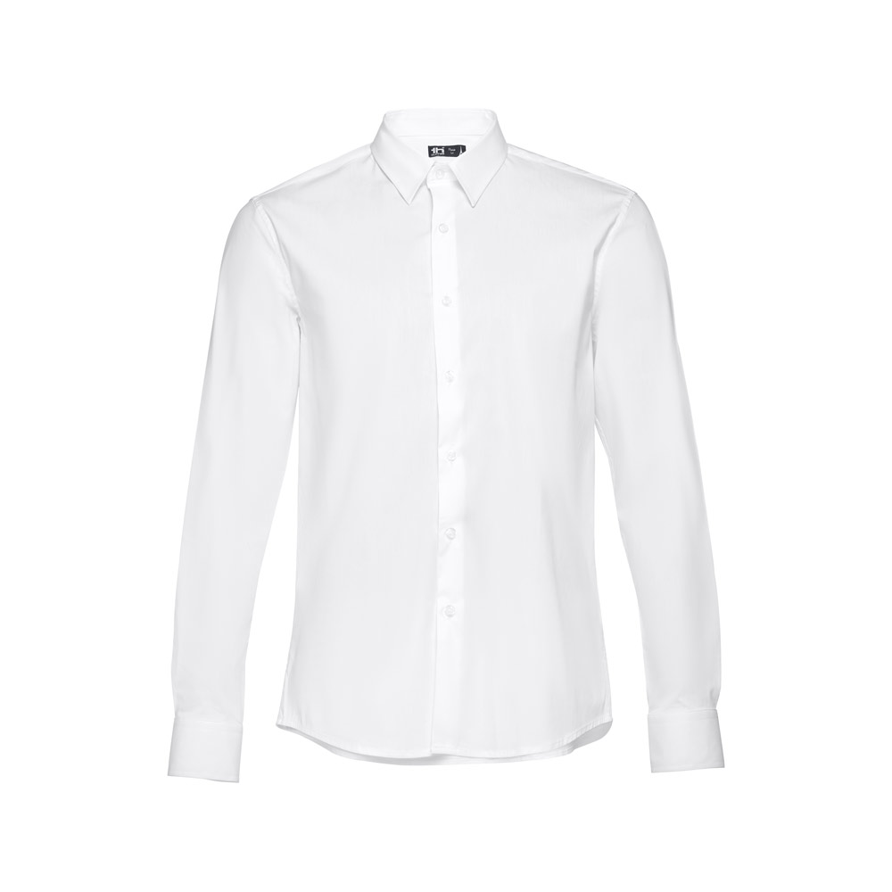 Witte Elegante Heren Overhemd - Dessel bedrukken met logo
