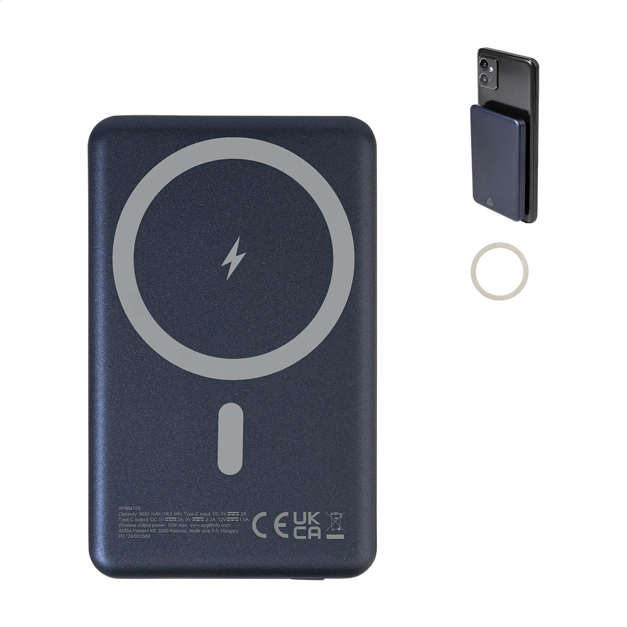 EcoMag Powerbank - Moerbeke bedrukken met logo
