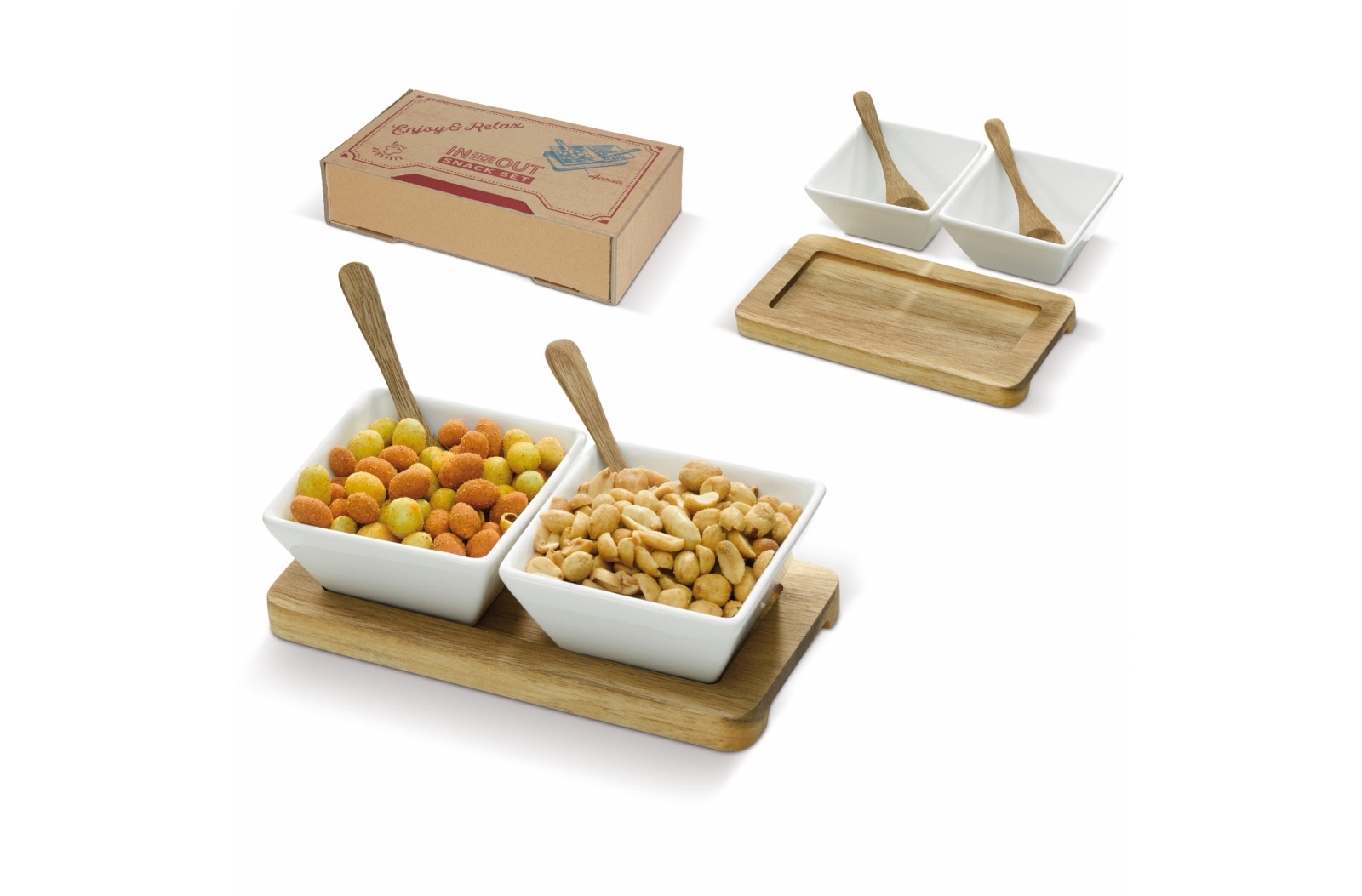 Serveerkommen Set "Acacia Elegance" - Bonheiden