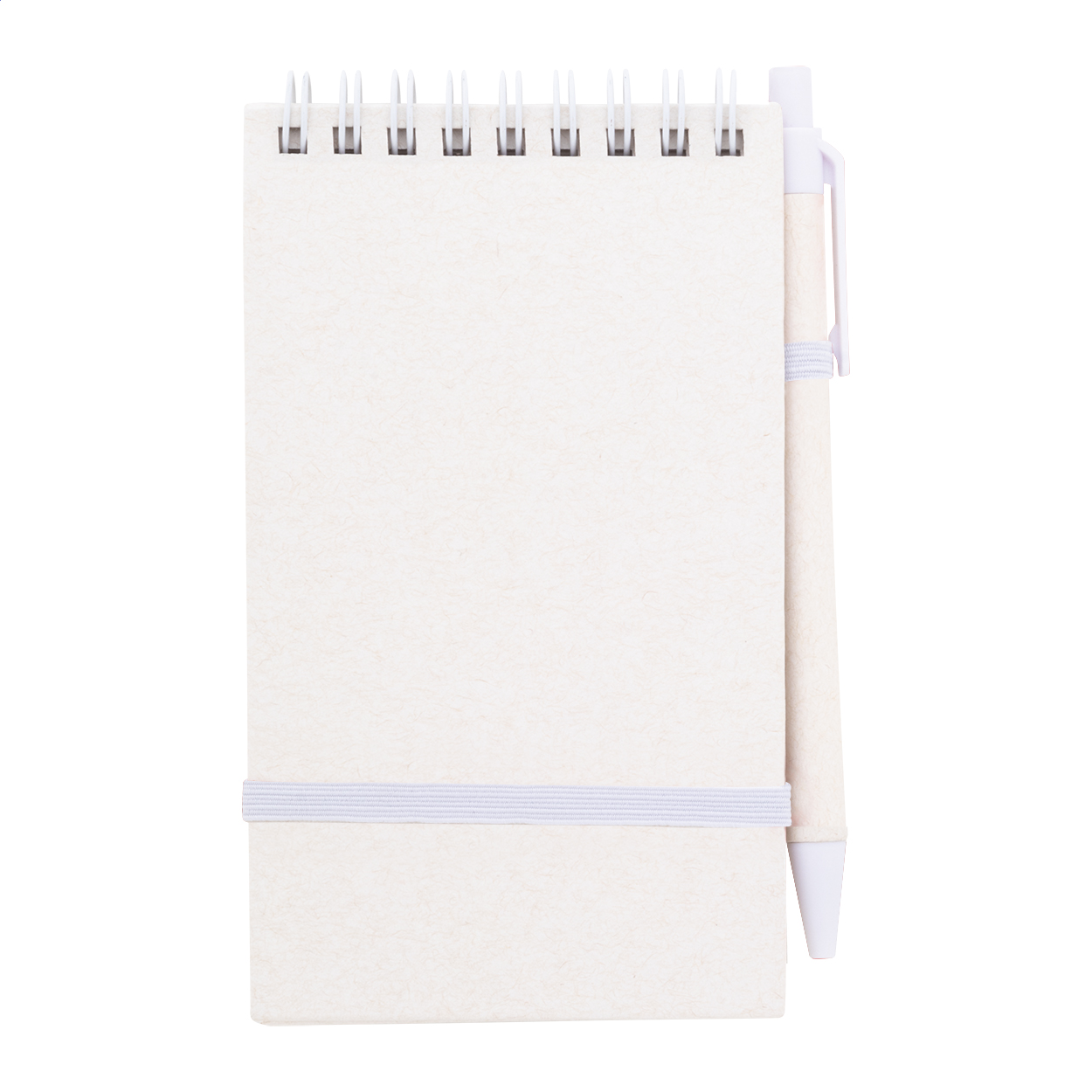 Relact Jot A6 notitieboek van gerecycled melkkarton met balpen, logo