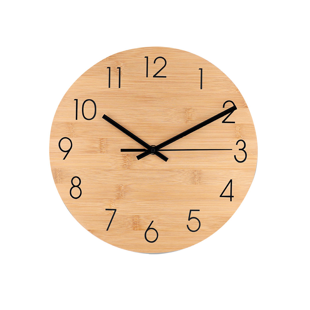 Bamboe Wandklok (30 cm) - Tessenderlo