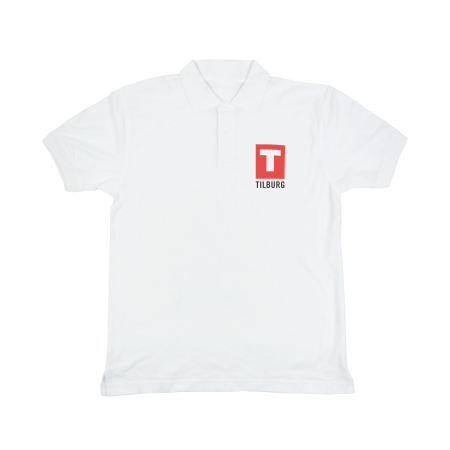 Polohemd 180 g/m2 wit - L - Sint-Denijs-Westrem