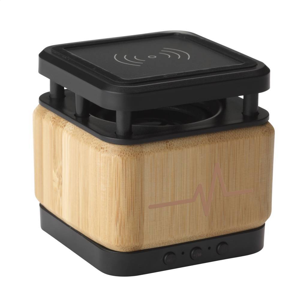 Bamboe Luidspreker Met Draadloze Lader - Heuvelland