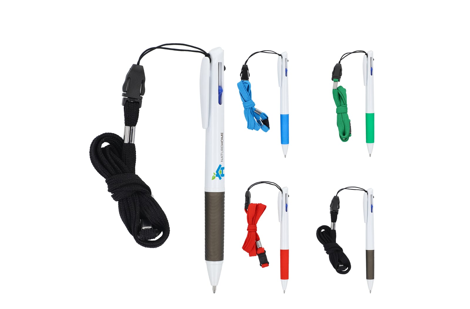 3-kleuren met grip en keycord bedrukken met logo