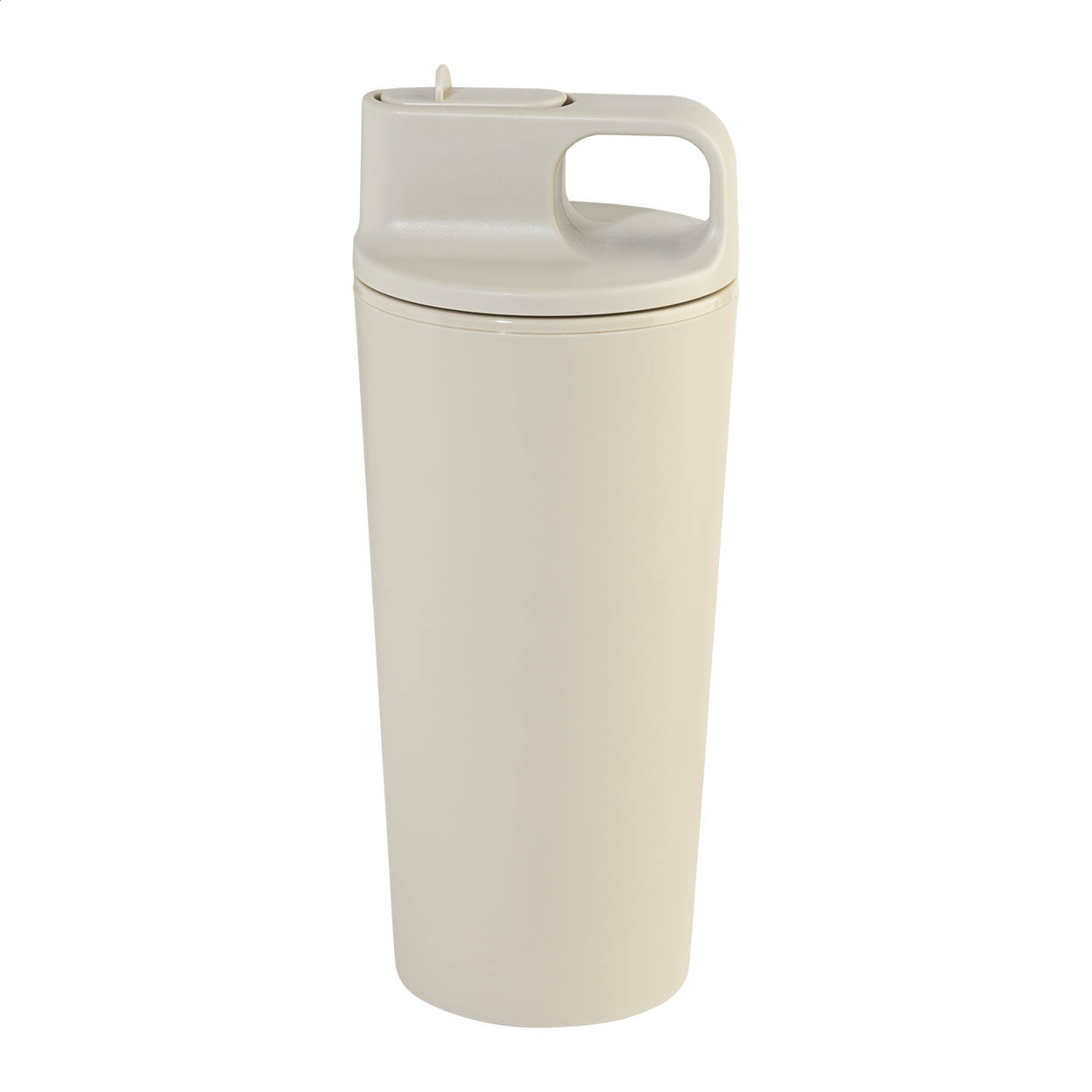Sippulu dubbelwandige PP thermobeker 470 ml met rietje en uw logo