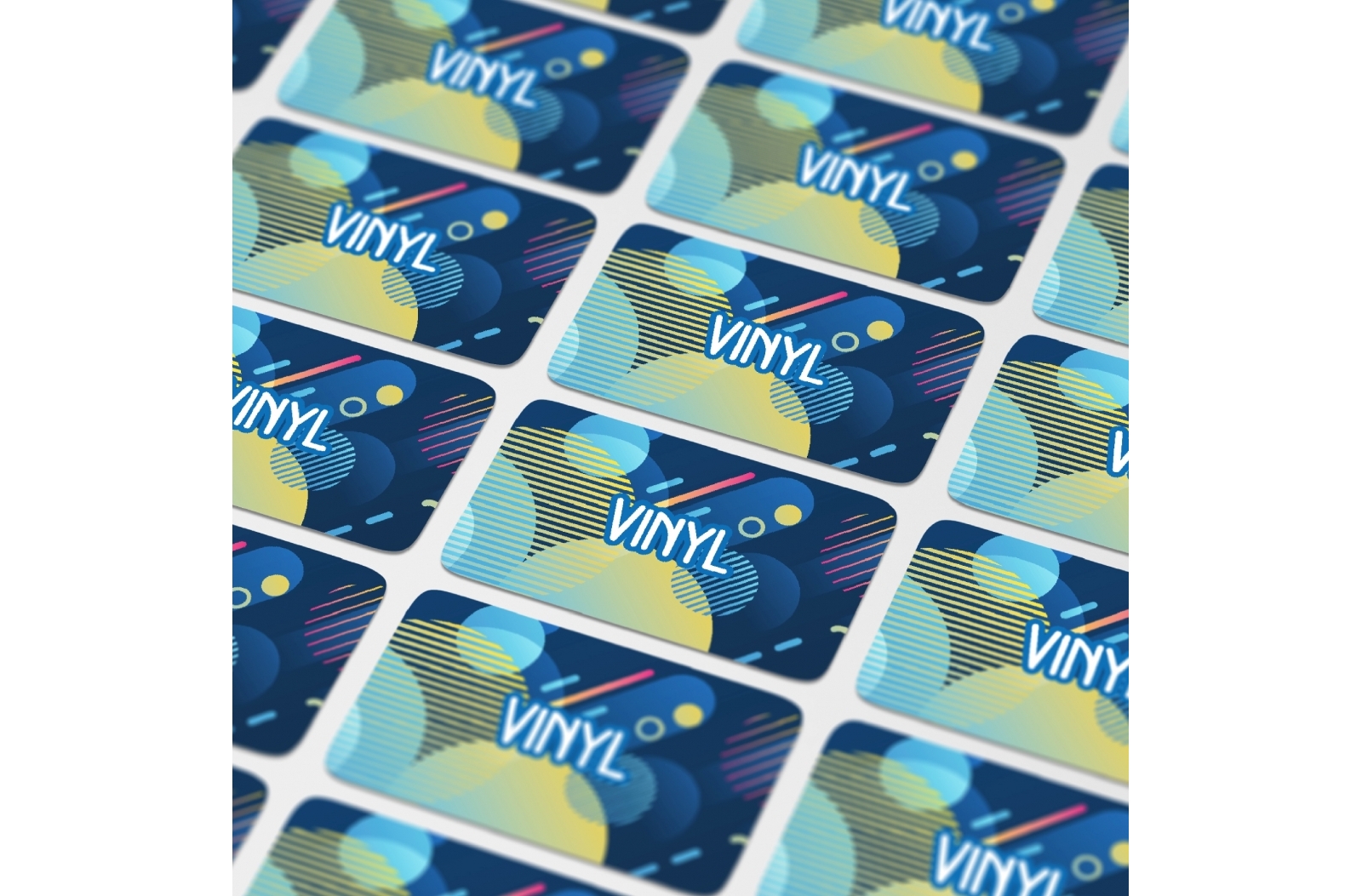 Vinylstickers Rechthoek 60x25mm - Merksplas