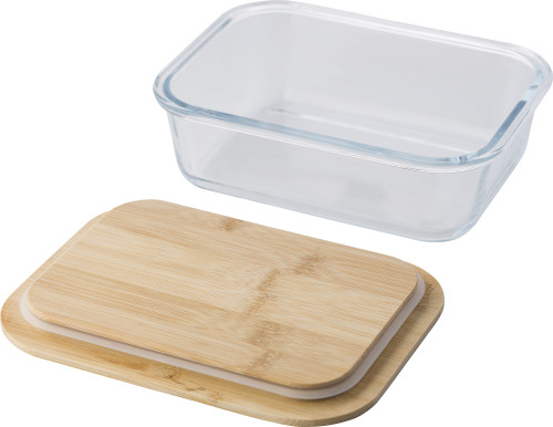 Glazen Lunchbox met Bamboedeksel - Lier