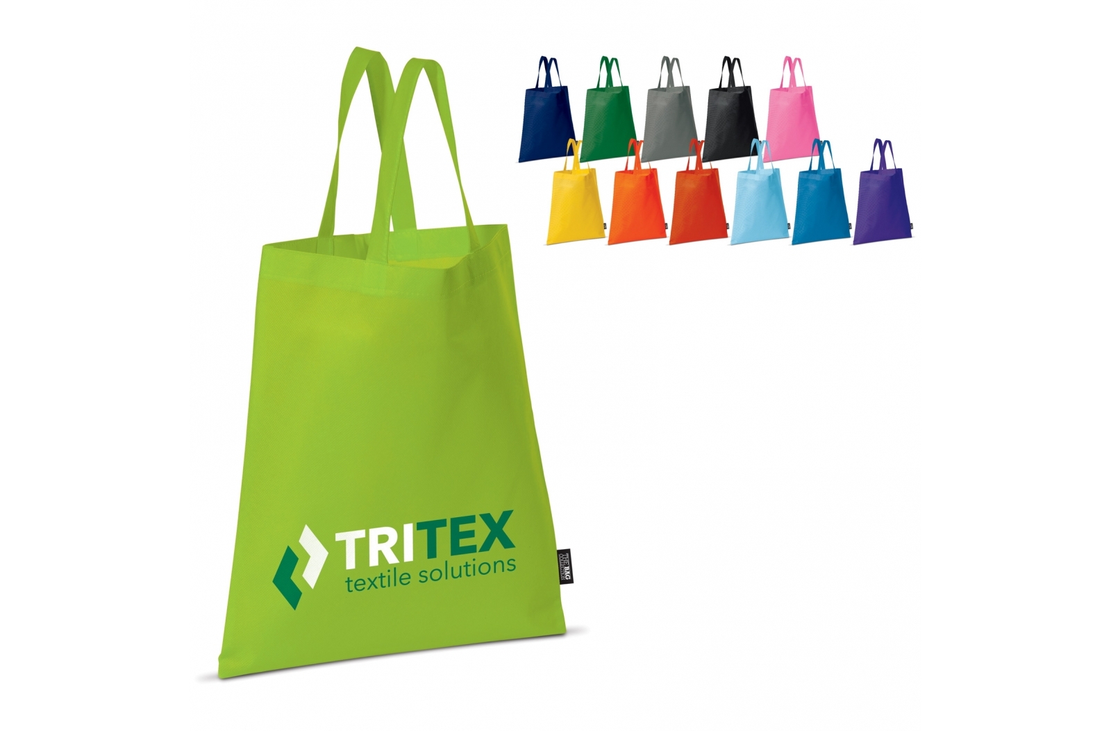 Gekleurde draagtas non-woven - Bonheiden