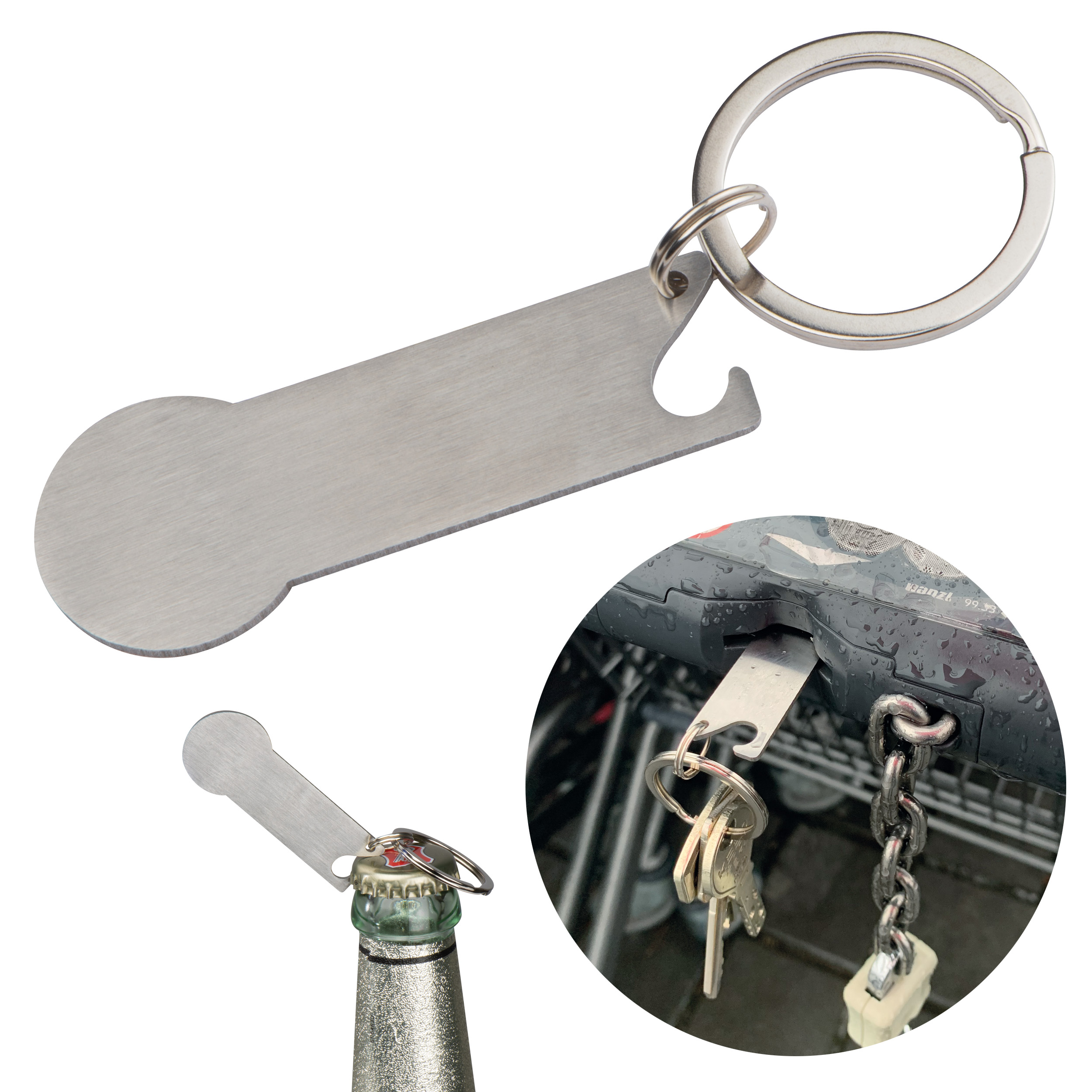Winkelwagenmunt Sleutelhanger - Merchtem