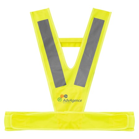 Veiligheidsvest V-vorm met reflecterende strepen - Knokke-Heist