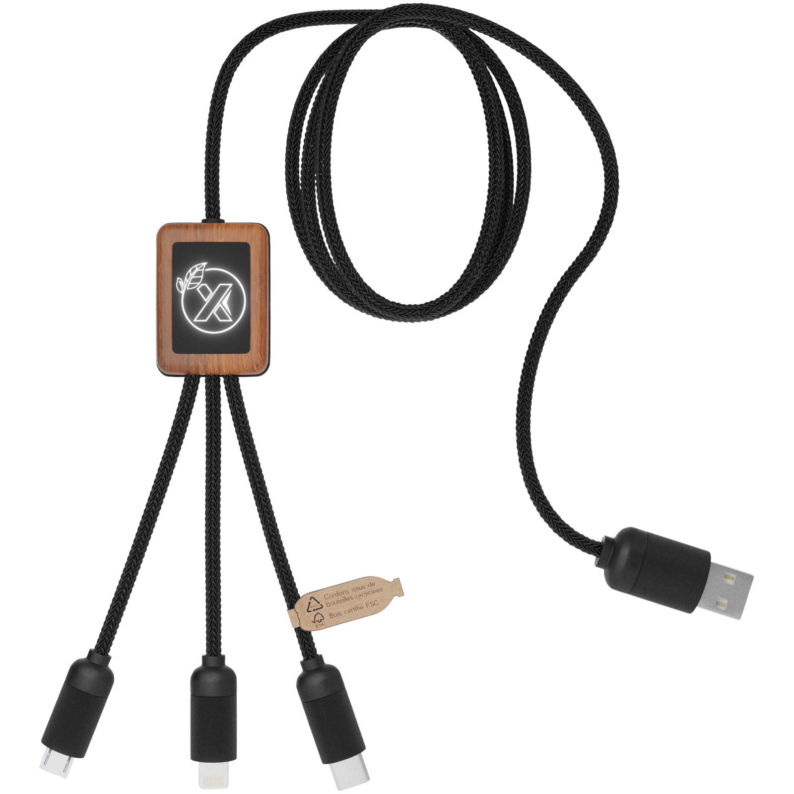 Eco Bamboe Kabel 3-in-1 - Maaseik