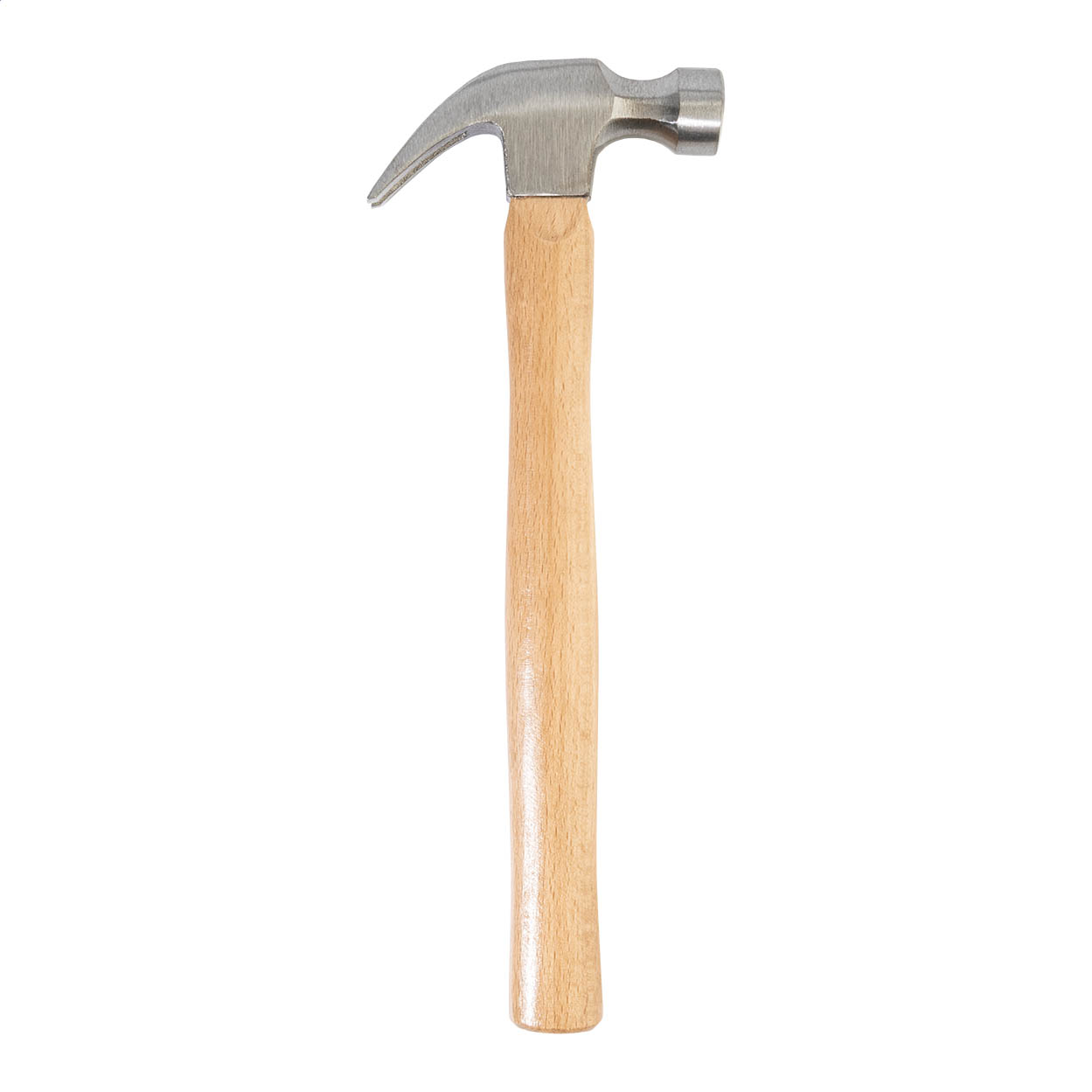Strike klauwhamer van koolstofstaal met beukenhouten steel en logo