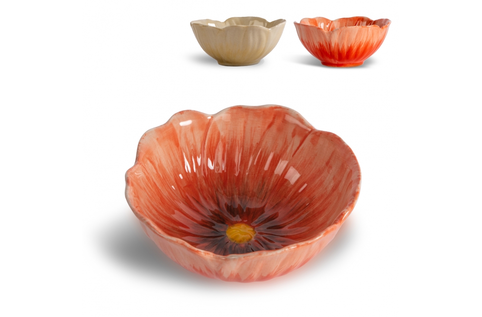 Poppy Bloem Kommen Set van 4 - Kampenhout