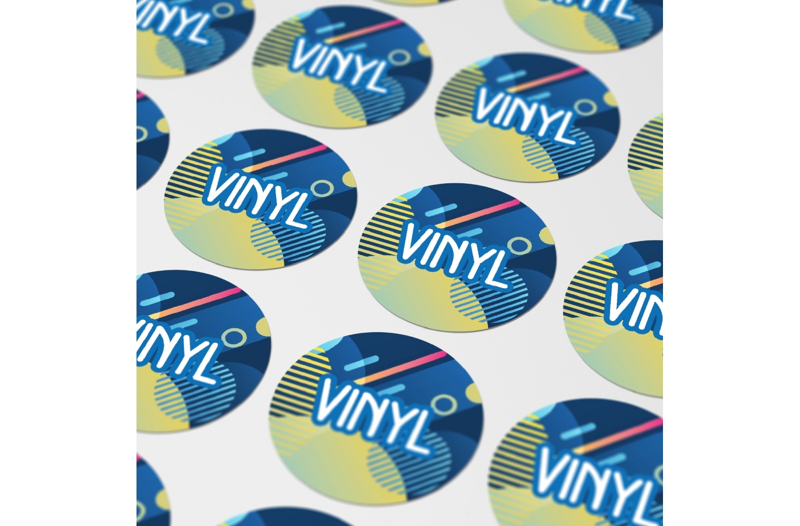 Ronde Vinyl Sticker Ø 20 mm - Waregem