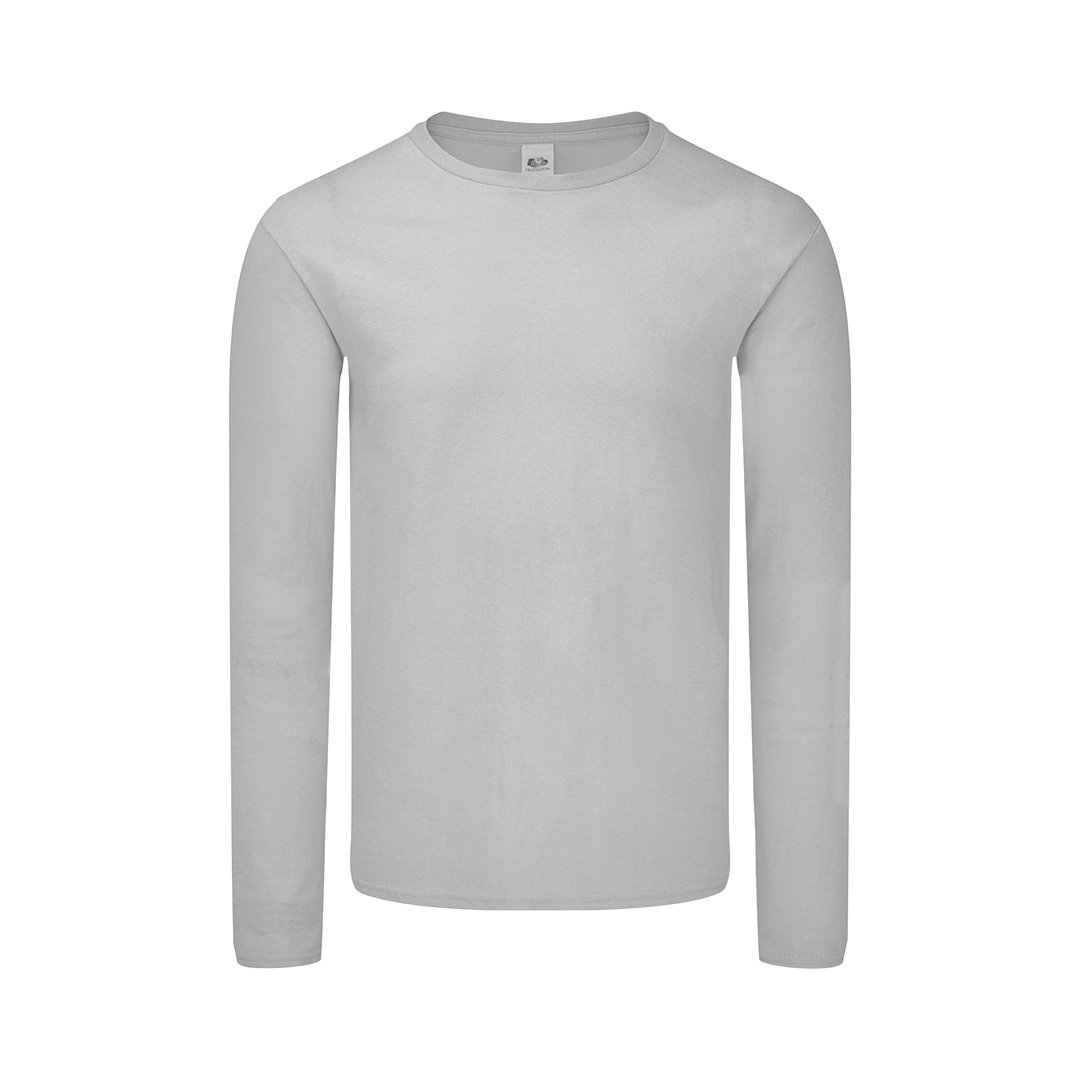Fruit Of The Loom Iconisch Lange Mouw T-Shirt Volwassenen - Tienen