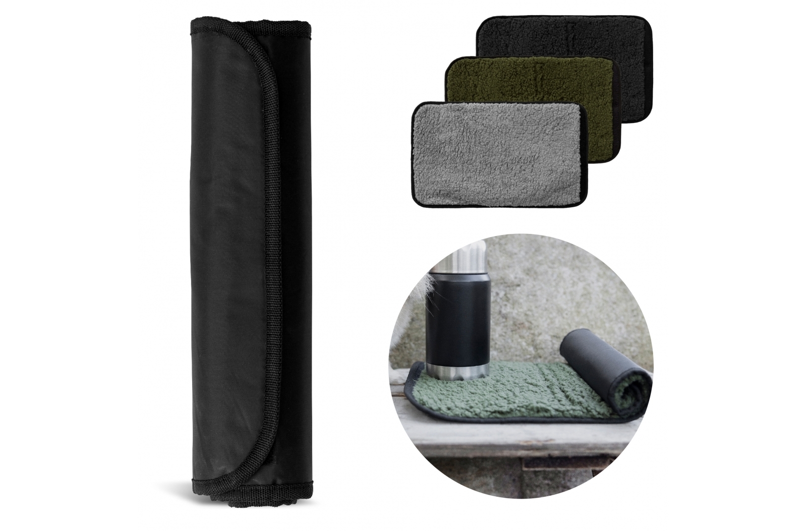 Kleine Zitmat met Imitatie Lamswol - Bekkevoort