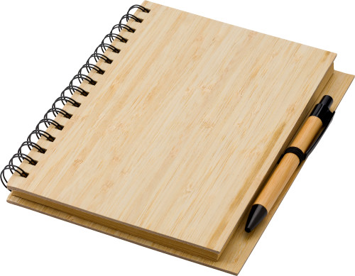 Bamboe notitieboek met pen - Keerbergen