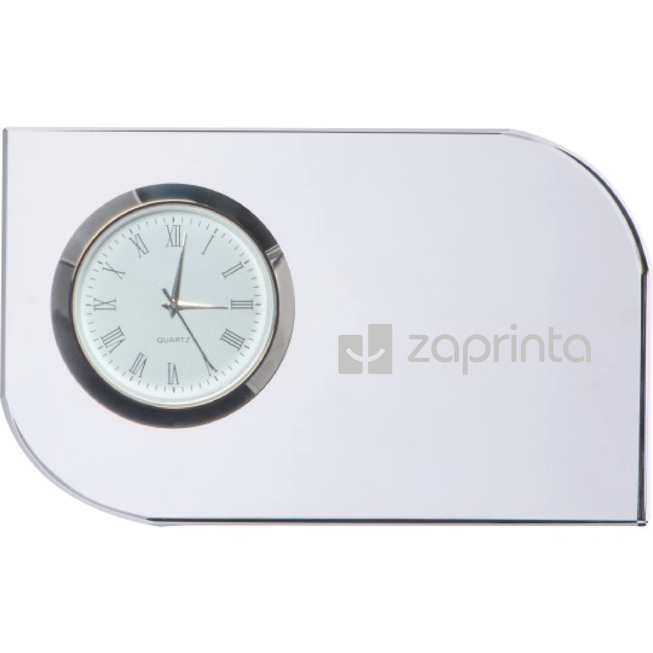 Glazen Blok met Klok - Bever