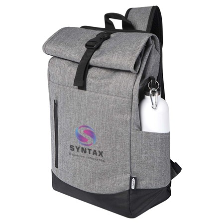 Recycled Roll-Up Laptop Rugzak 12L - Roosdaal