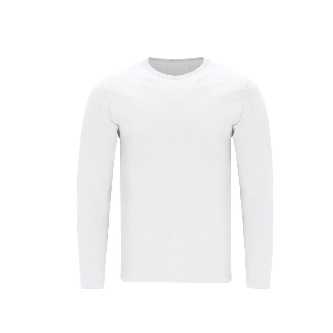 Katoenen Witte Lange Mouwen T-shirt - Melle