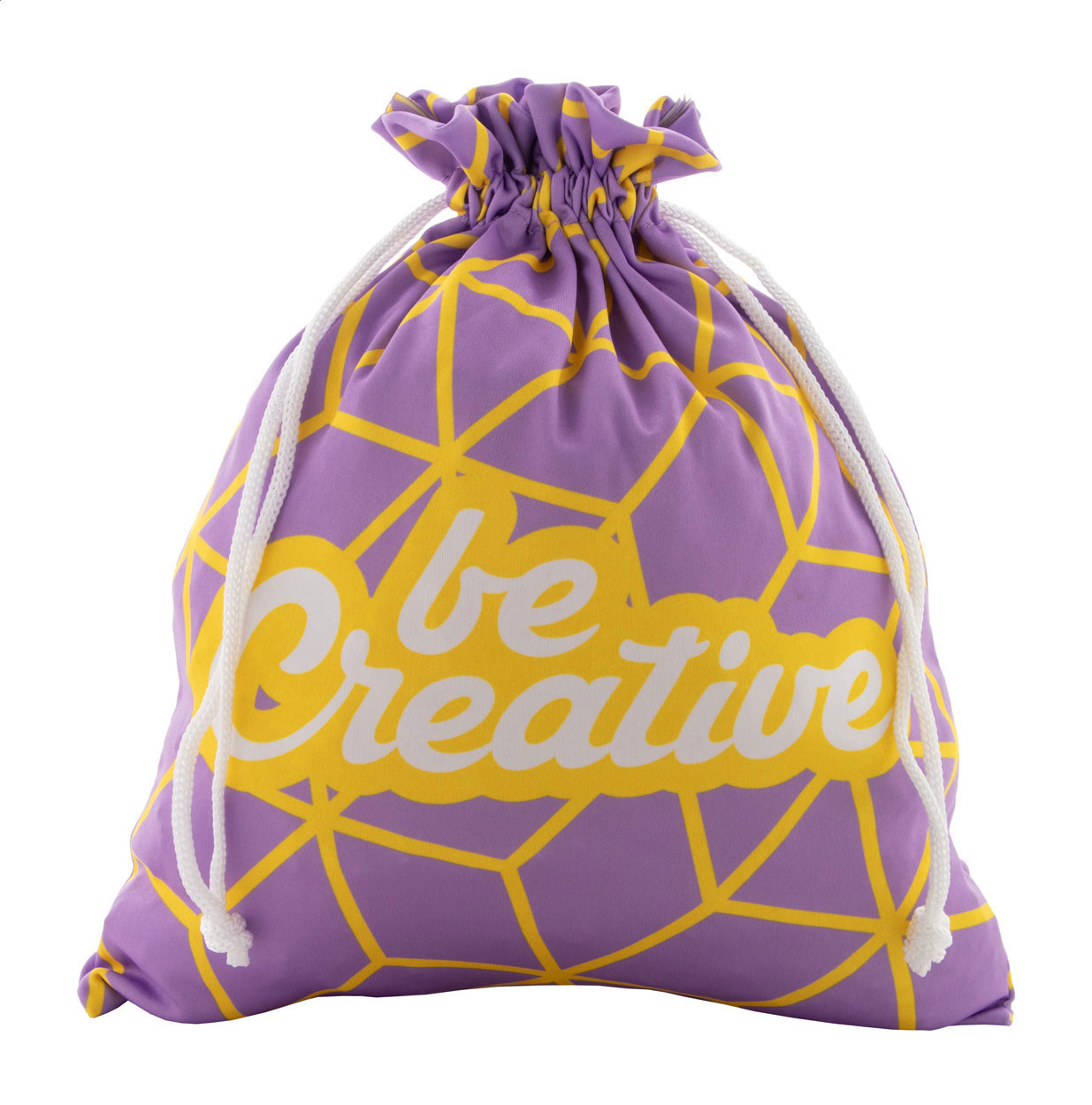 Op maat gemaakte grote geschenkzak met gekleurde koord - Wielsbeke