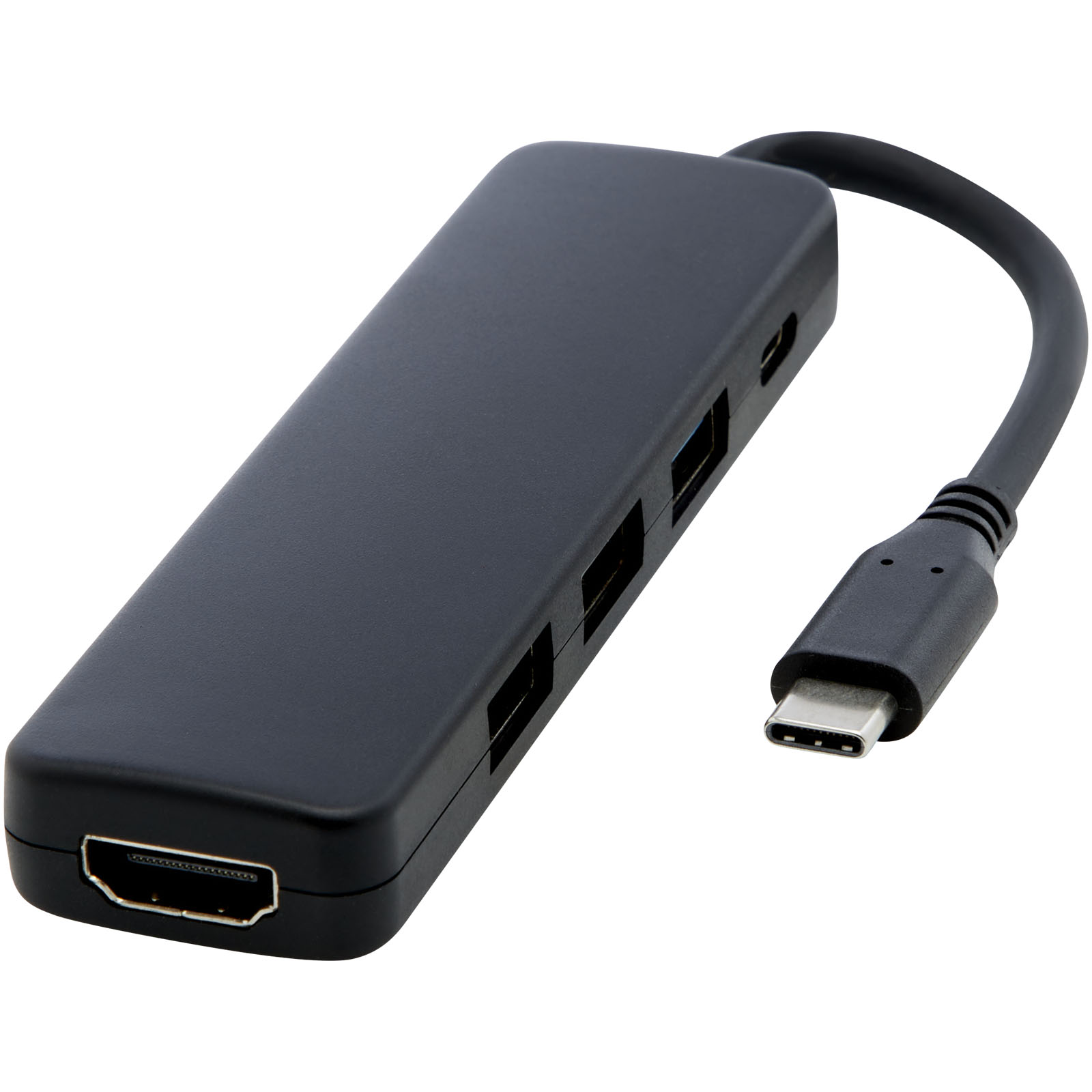 Lus RCS gerecycled kunststof multimedia adapter USB 2.0-3.0 met HDMI-poort - Anzegem