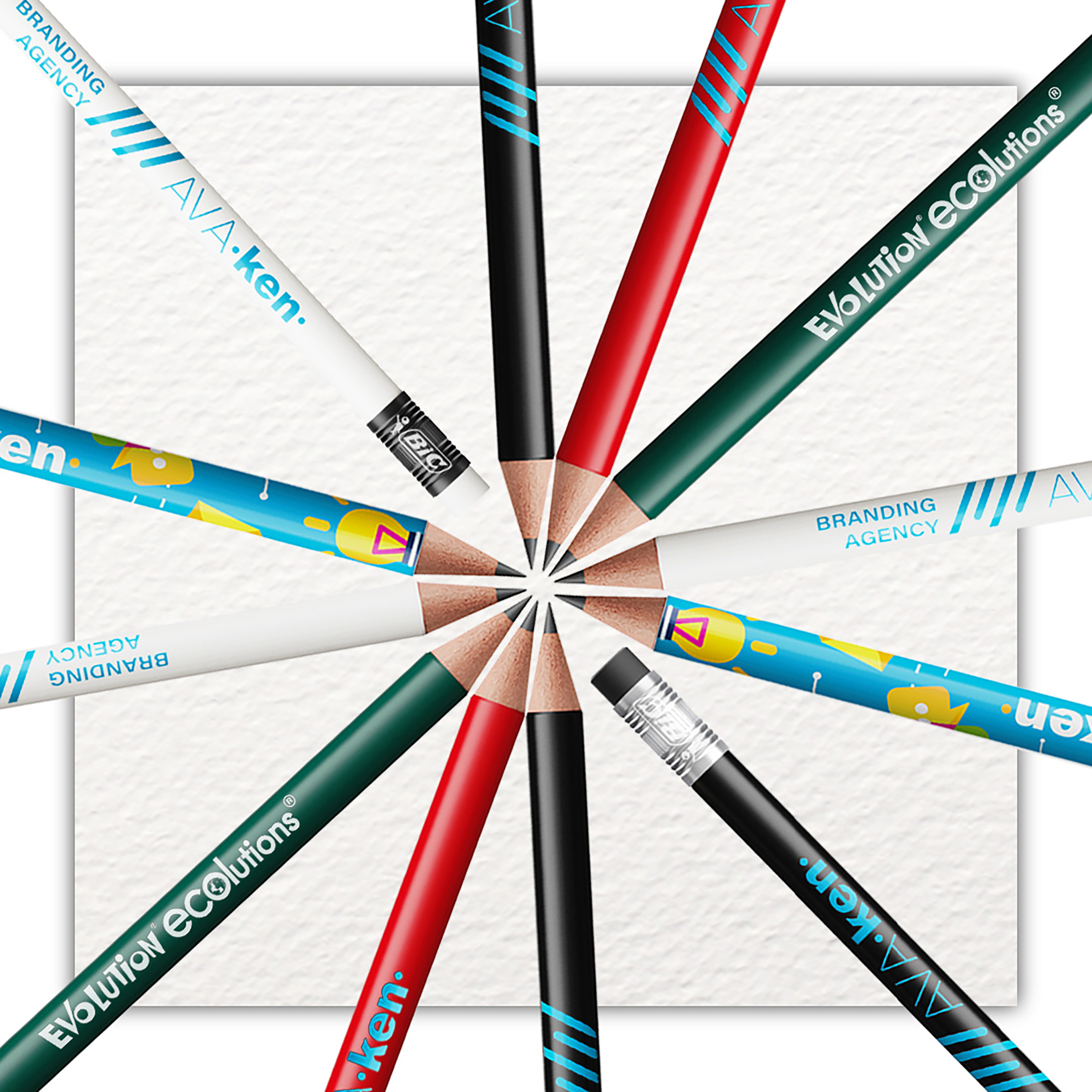 Houtvrije Milieu Vriend Eraser Potlood - Asse