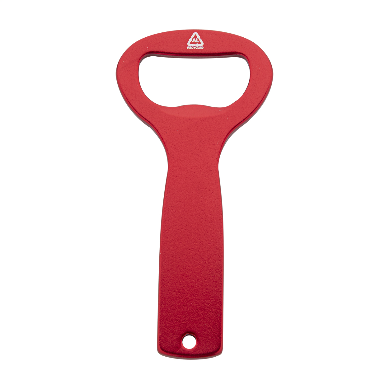Ralager flesopener van gerecycled aluminium met uw logo