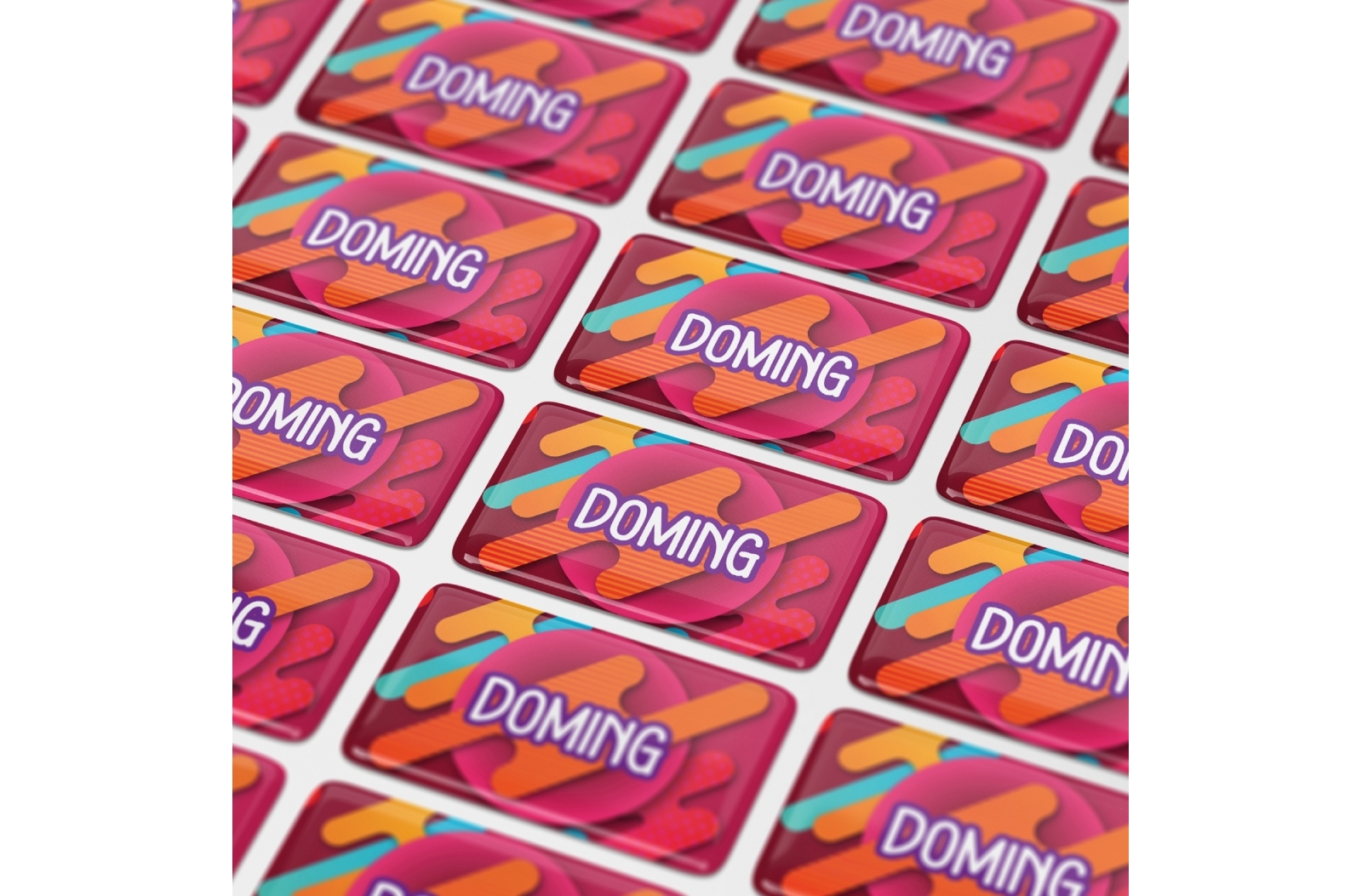 Duurzame 3D-Doming Sticker - Oudsbergen