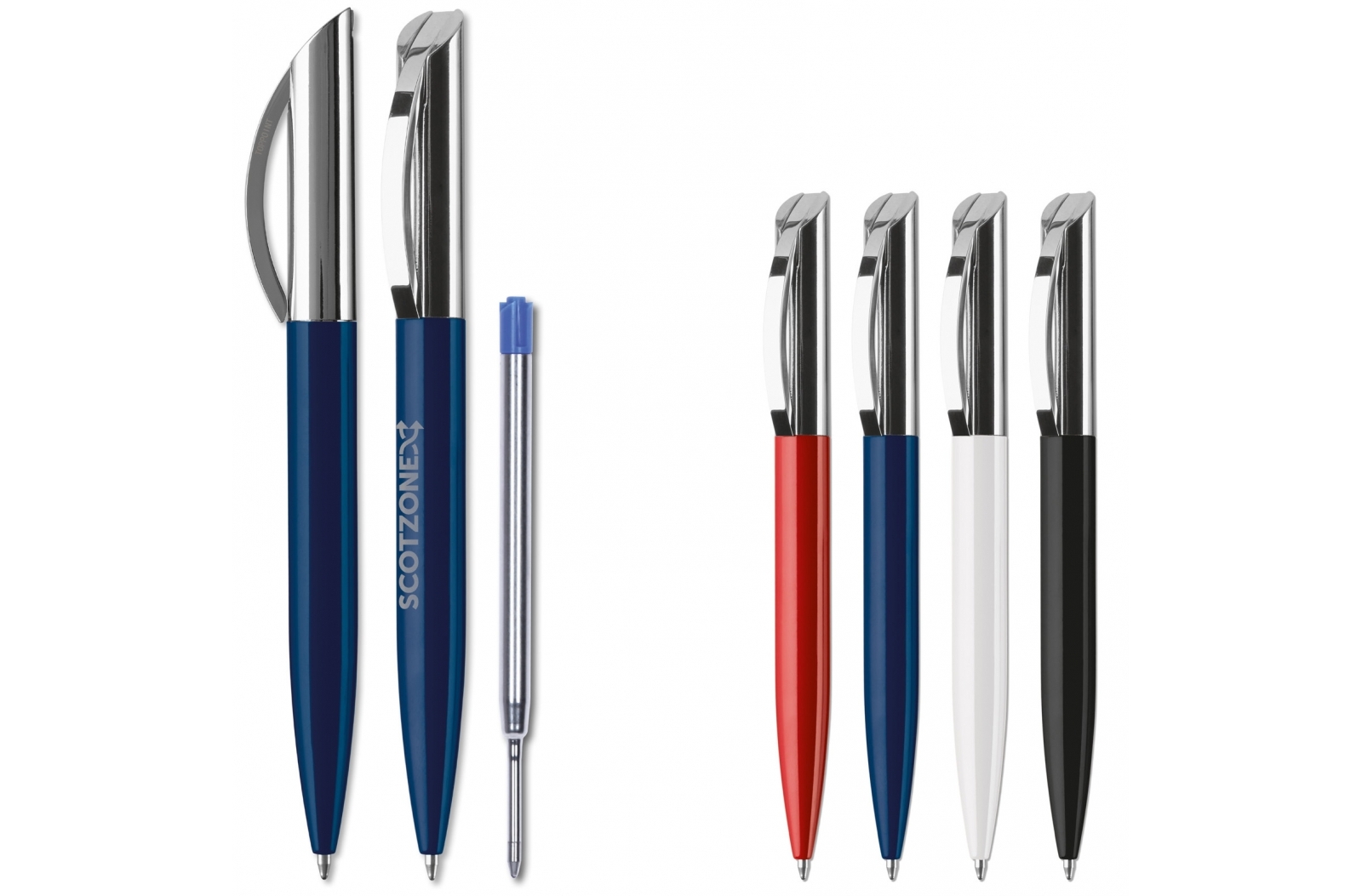 Metalen Balpen met Blauwe Inkt - Laakdal