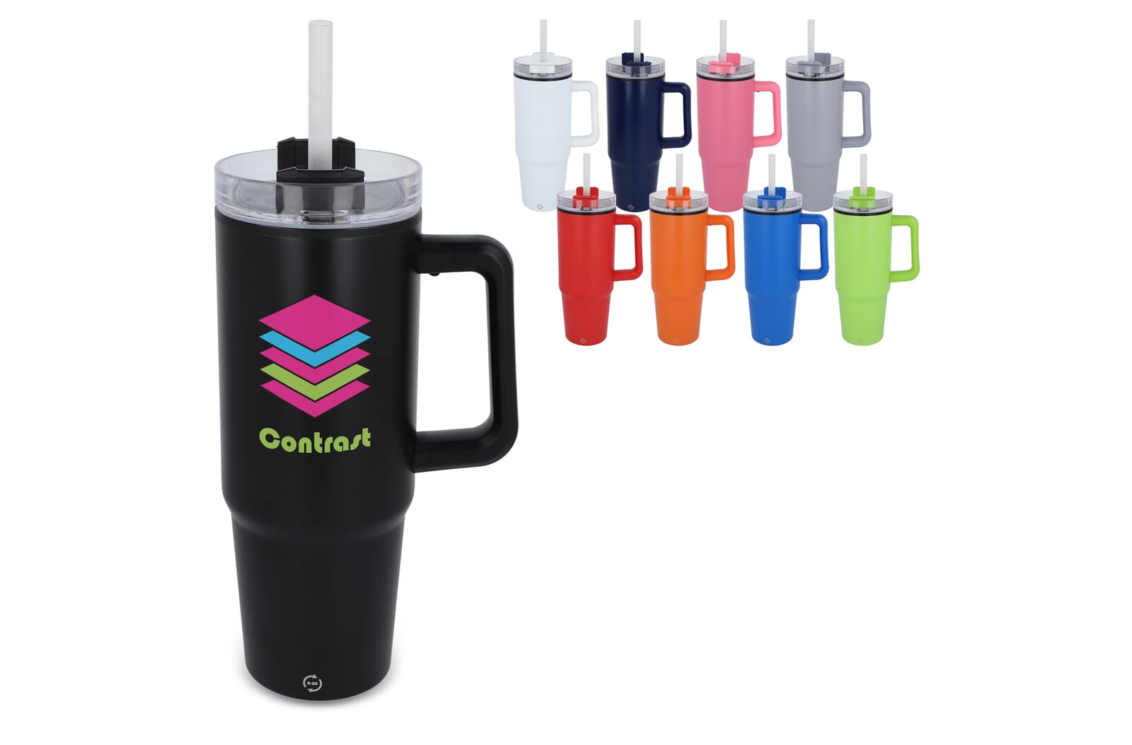 Tasse Miami avec poignée et paille GRS 800ml