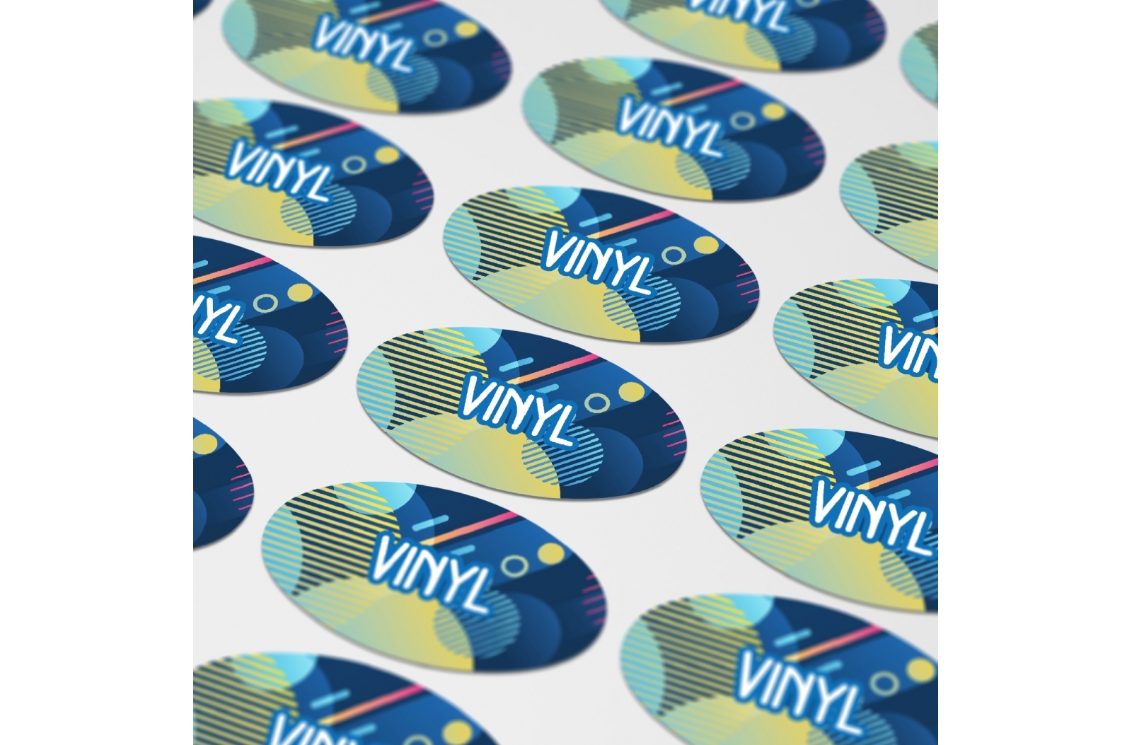 Ovale Vinyl Sticker - Kontich