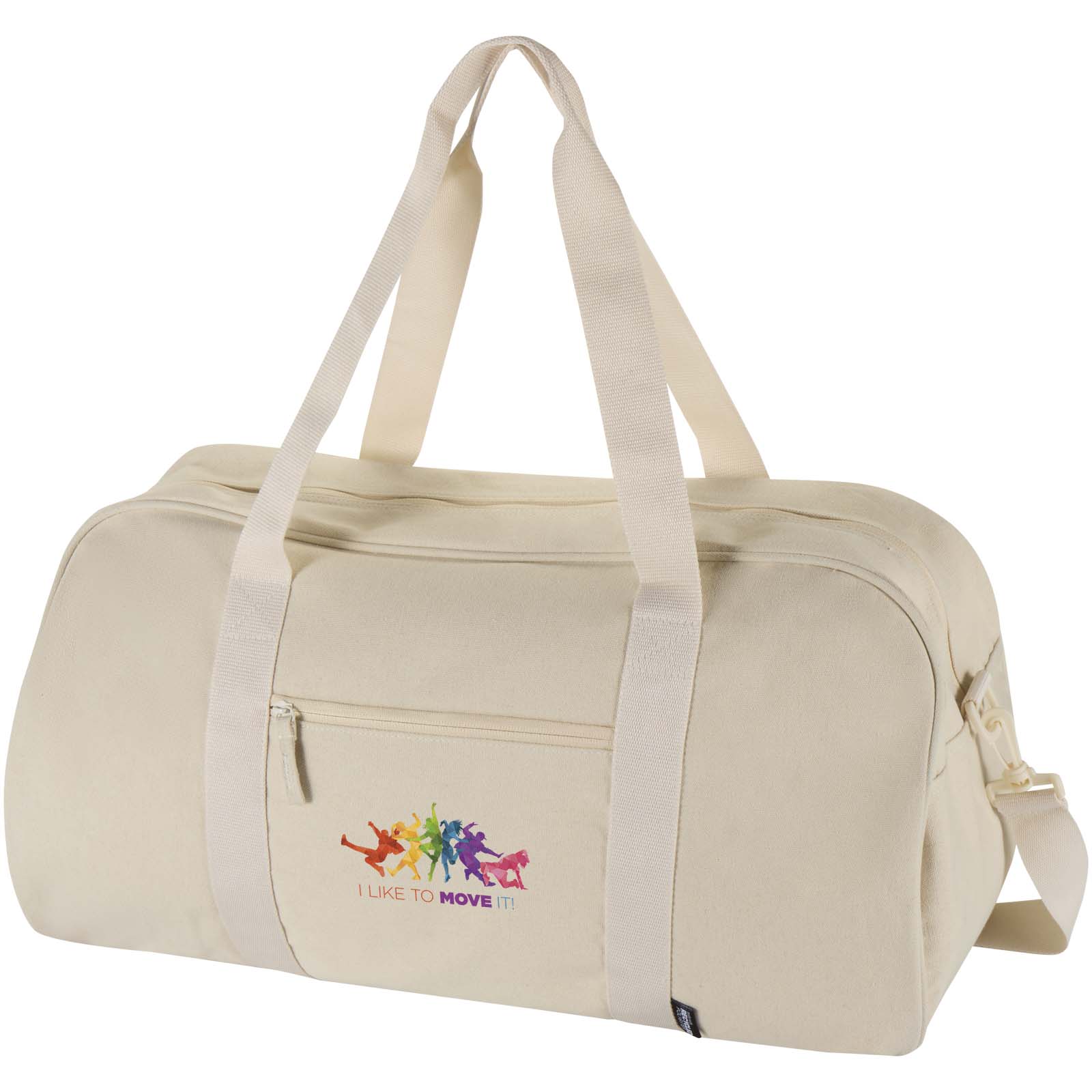 EcoReis Recycled Canvas Duffel 40L - Geetbets bedrukken met logo