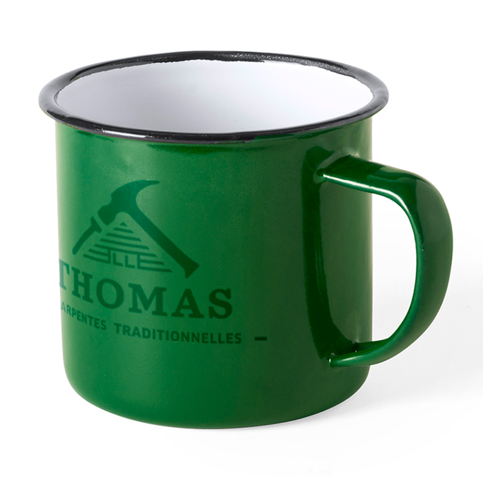 Retro metalen mok - Halle