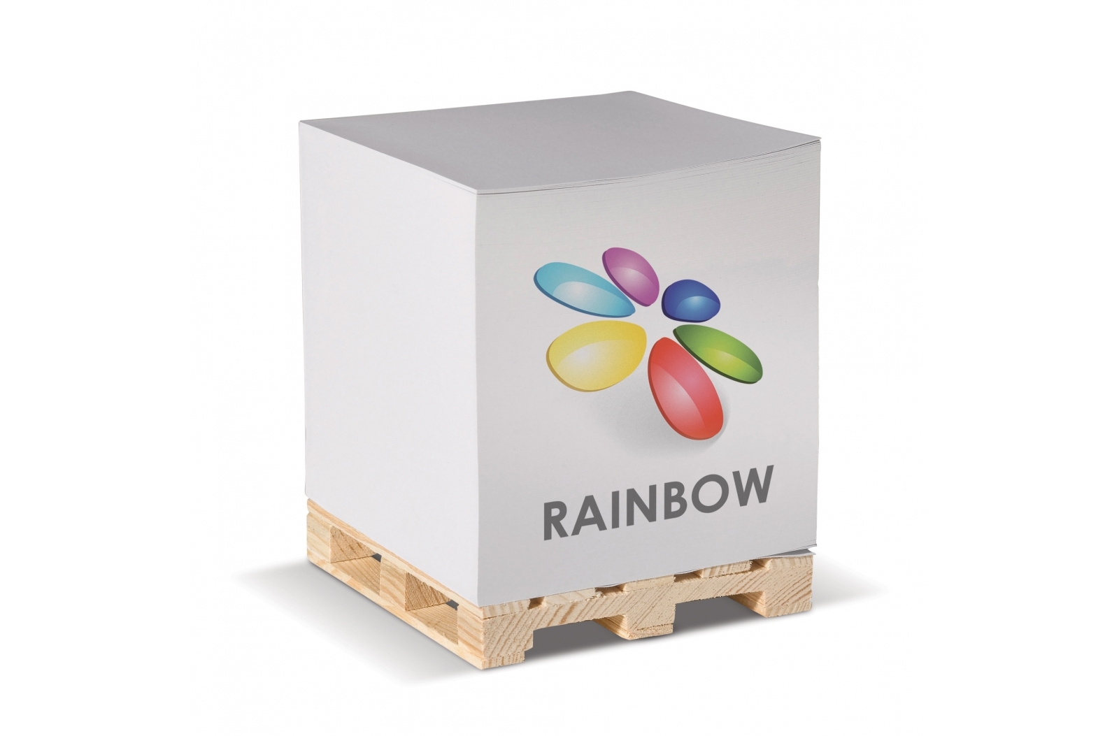 Wit Papieren Blok op Houten Palet - Herentals