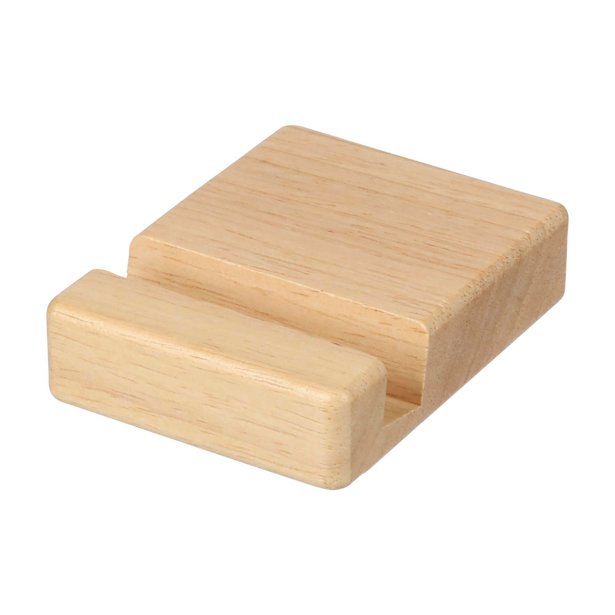 Houten Telefoonhouder Nyla - Lanaken bedrukken met logo