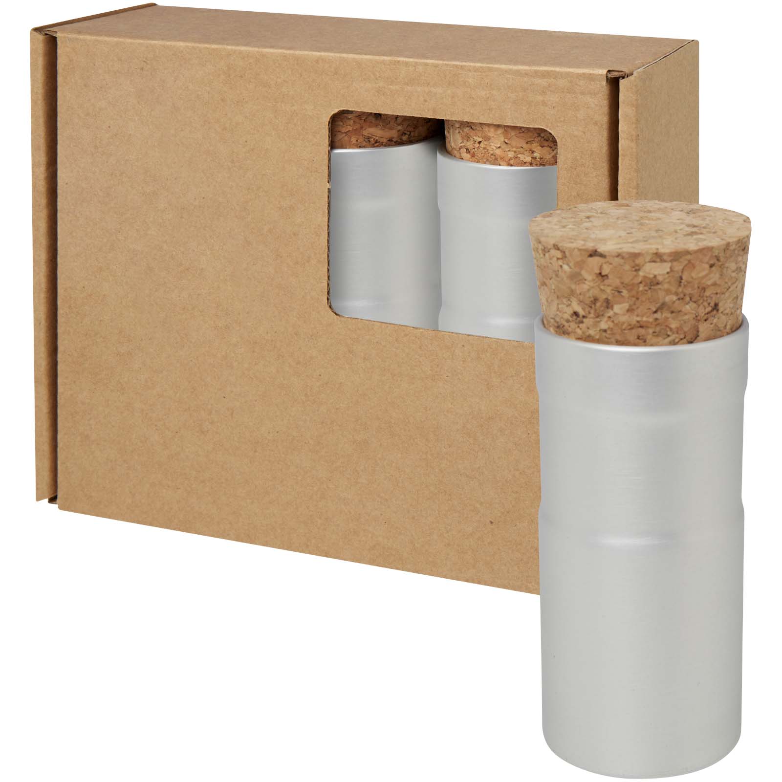 Ensemble de trois jardinets de bureau Hey Pots avec mélange de fleurs