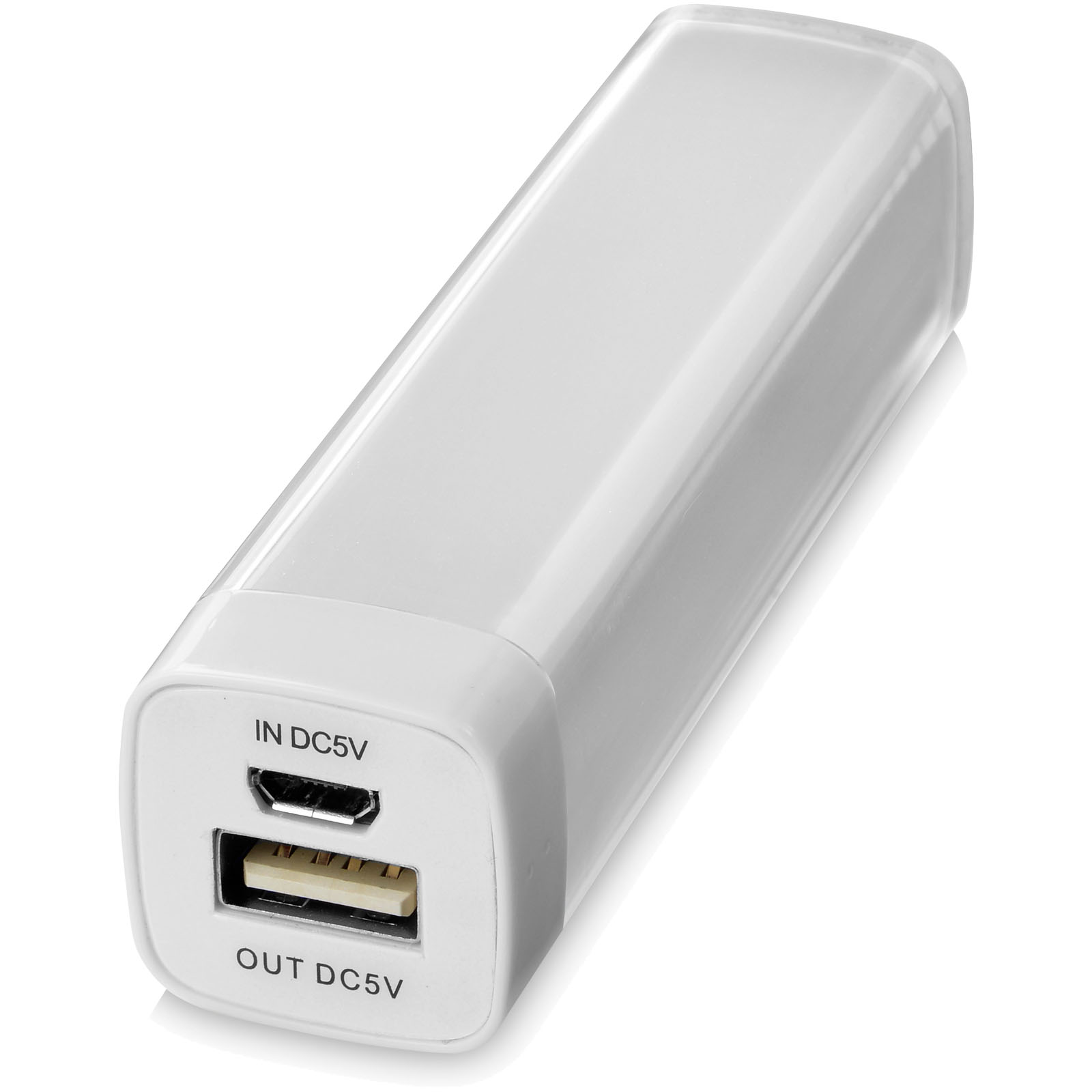 Powerbank Lichtgewicht Transparant 2200/2600 mAh - Meise