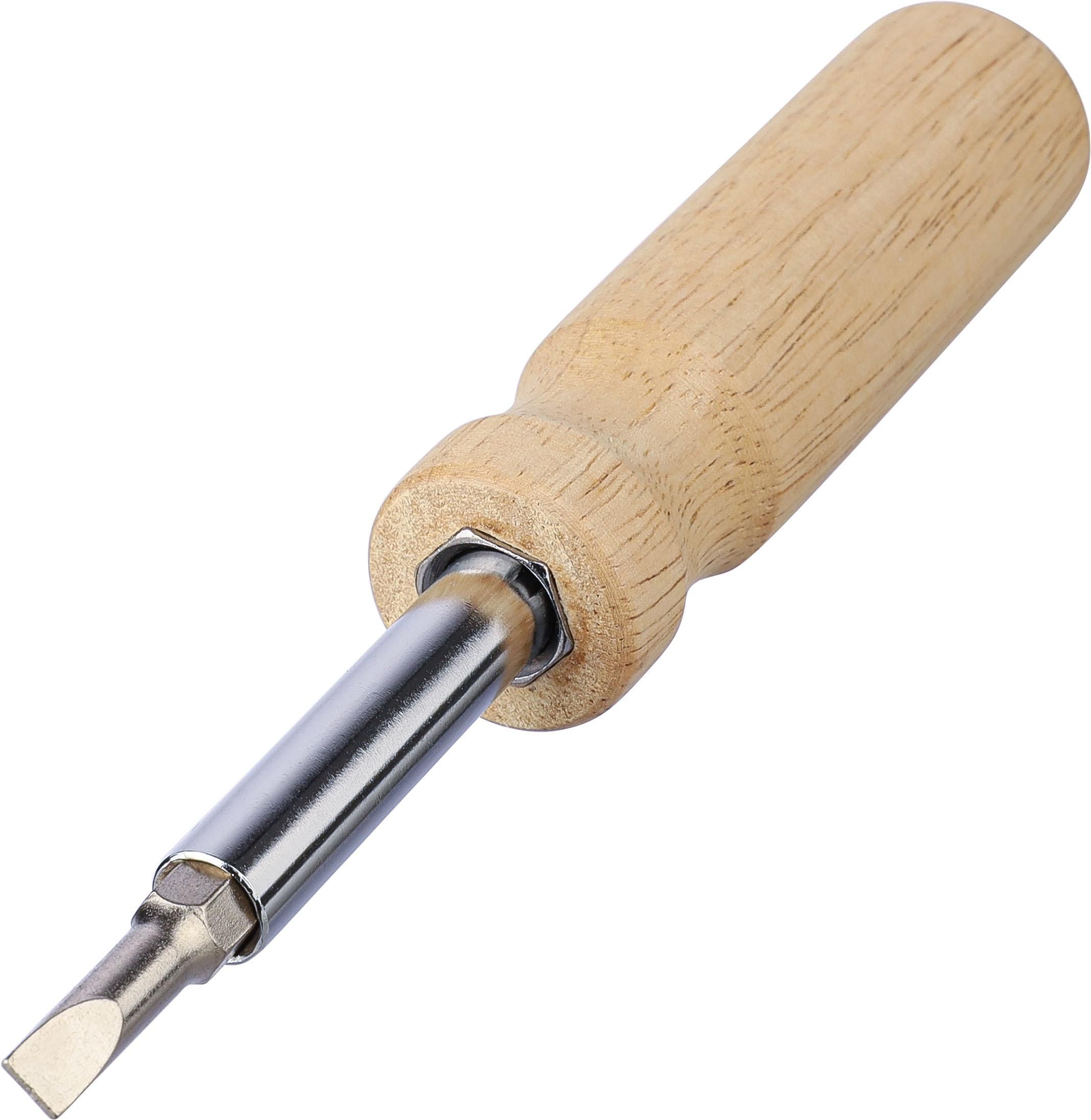 Rubberhouten Schroevendraaierset Met Magnetische Bitjes - Malle