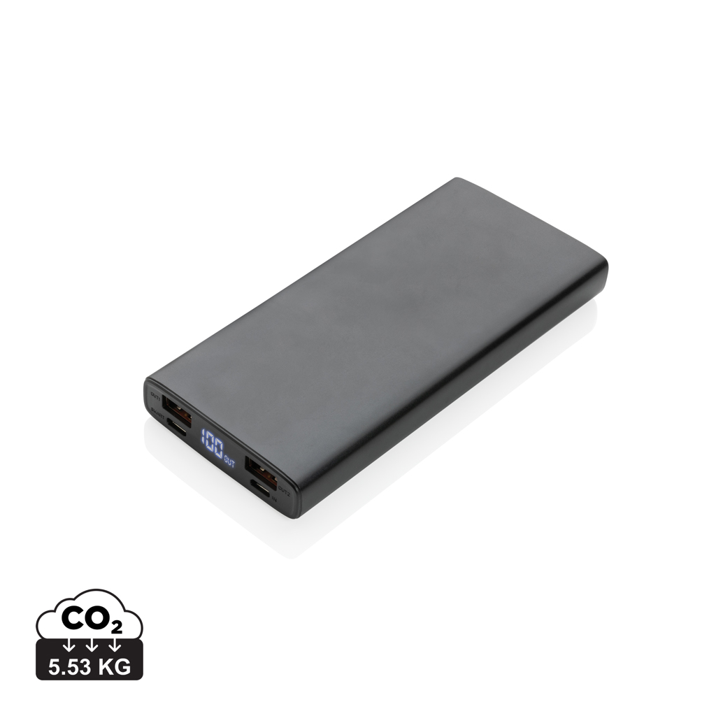 Aluminium 18W 10.000 mAh Snellader Powerbank - Poesele