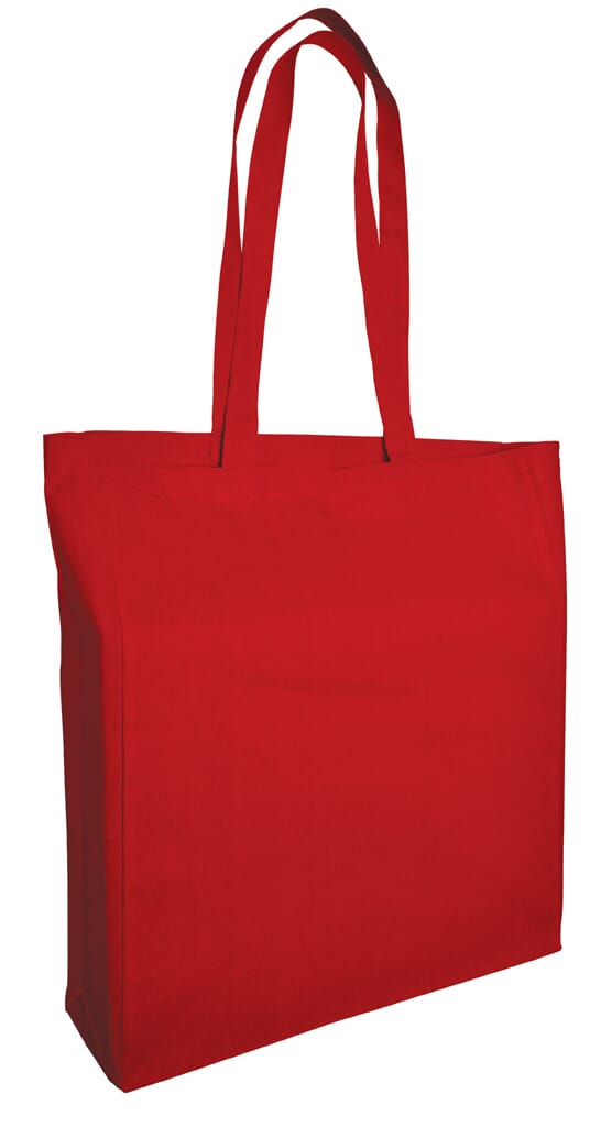 Katoenen tas met lange hengels en plooibodem - Sint-Maria-Latem