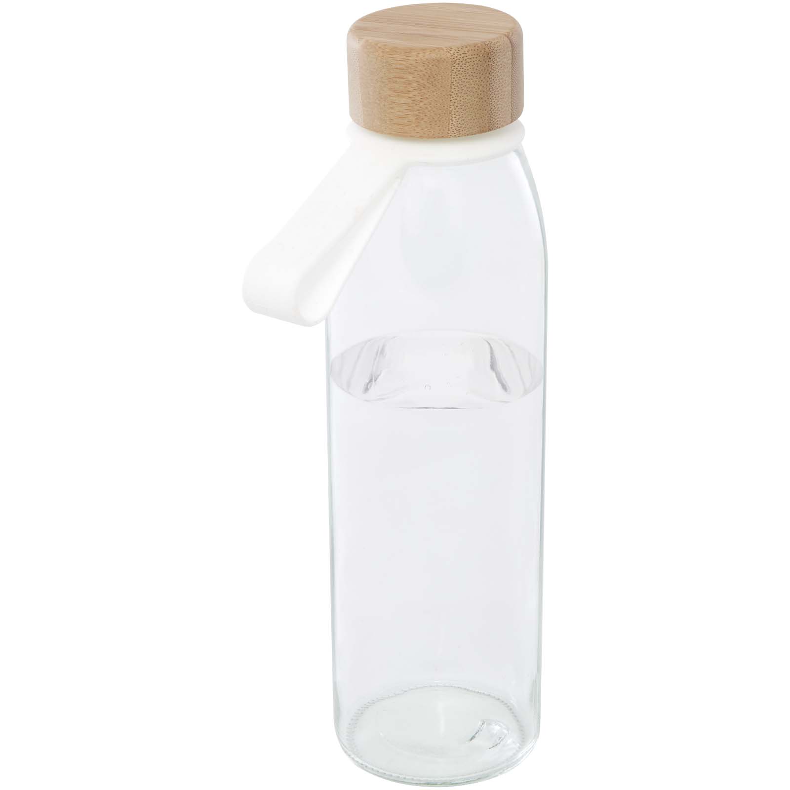 Bamboe Glazen Fles met Siliconen Handvat - Lokeren