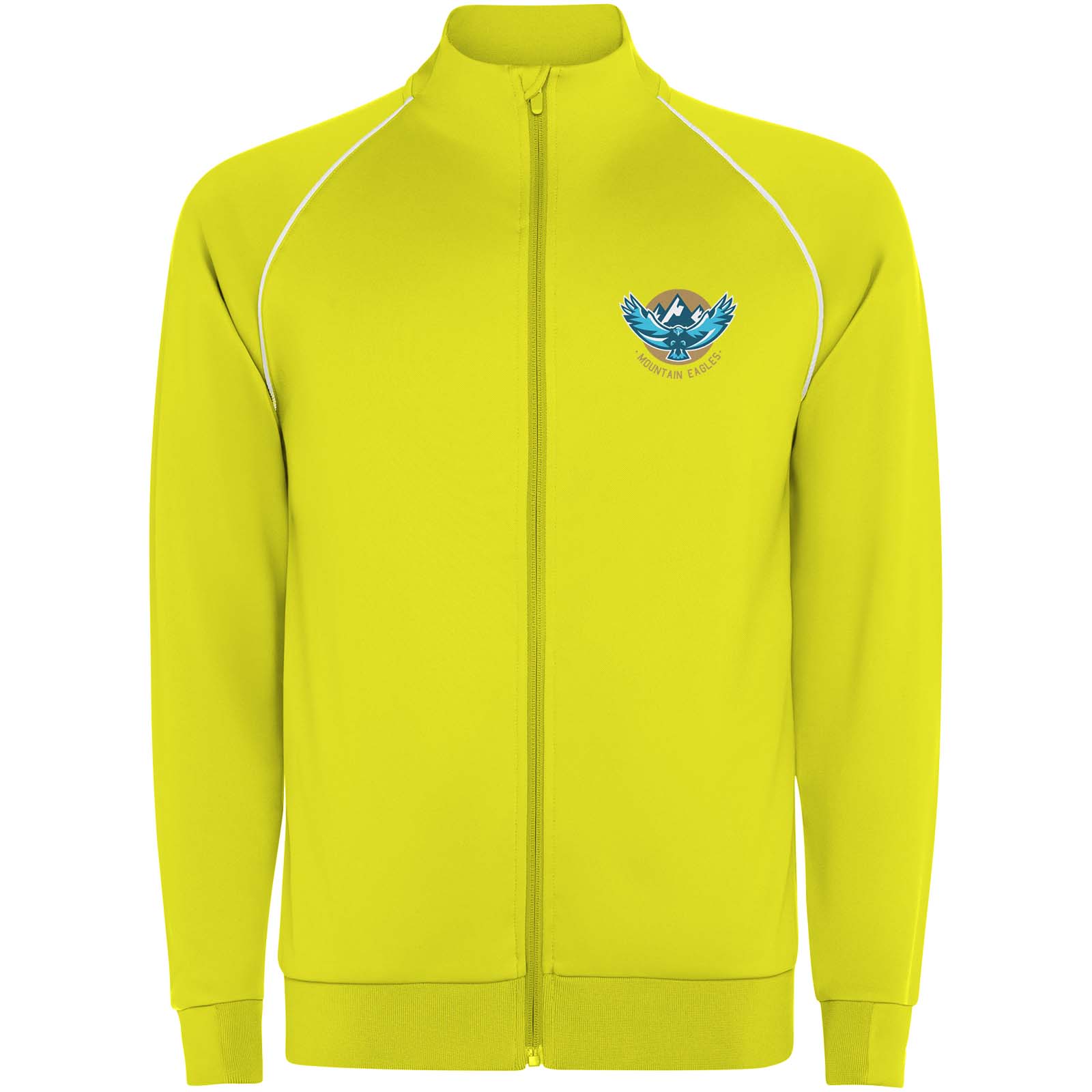 Valier herensweatshirt met doorlopende rits bedrukken met logo