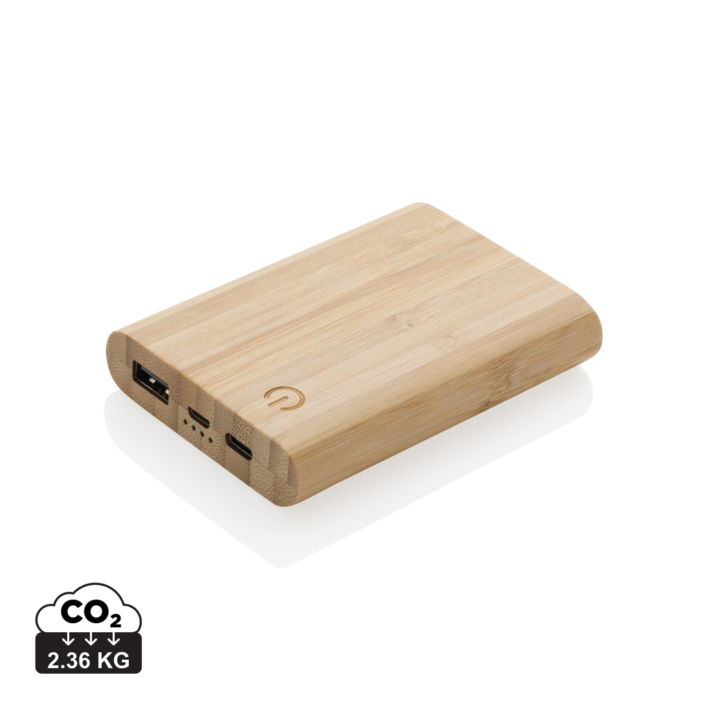 Bamboe Powerbank 5000 mAh - De Panne